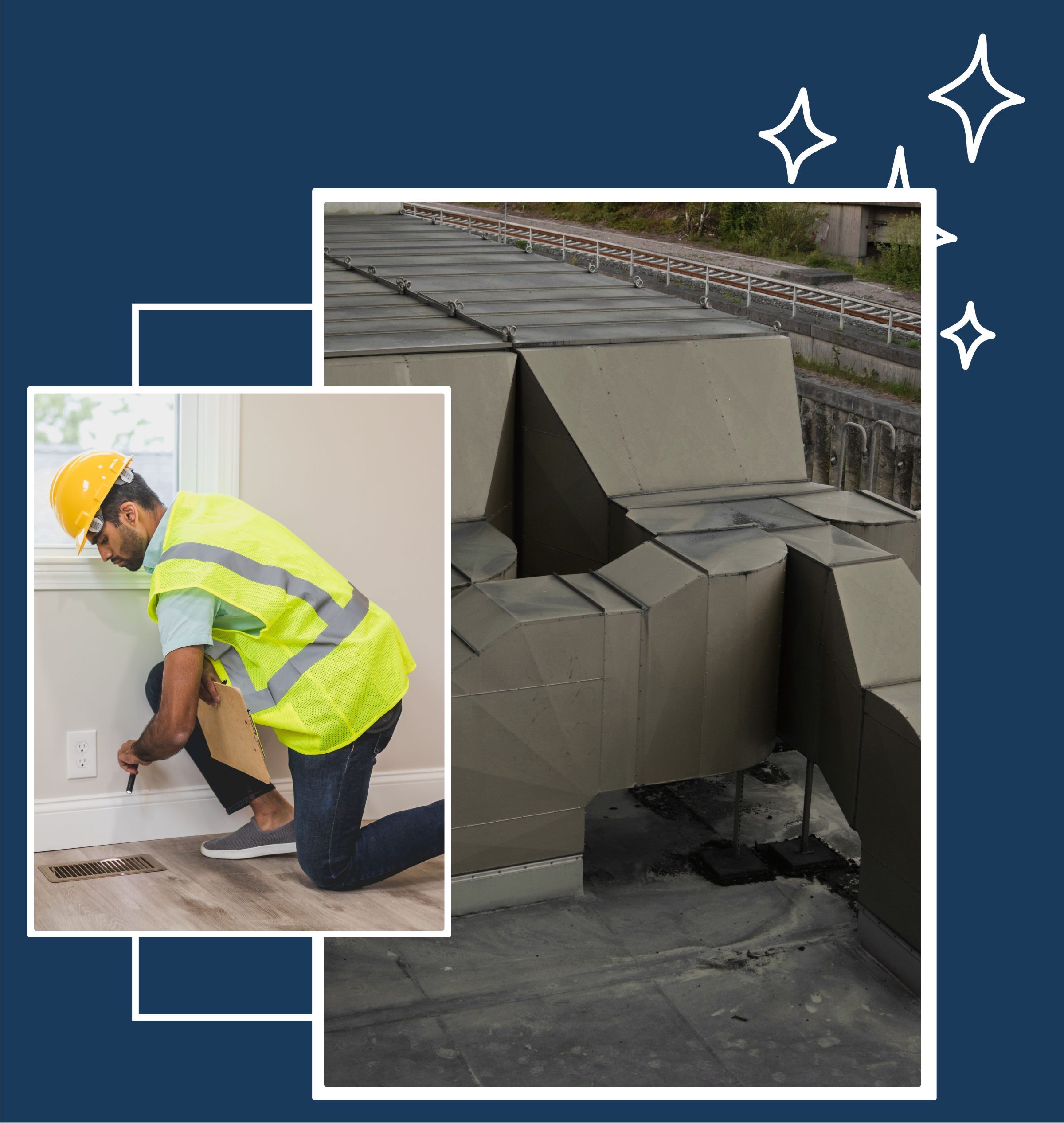 Système de ventilation installé par un technicien